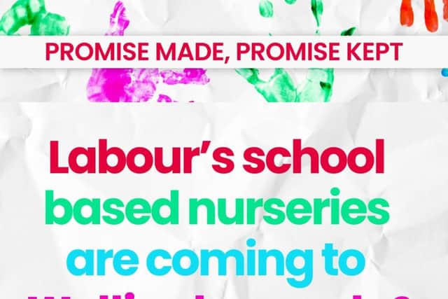 The Labour Government is delivering more nursery places