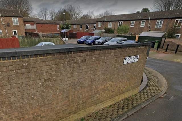 The incident happened in Robin Lane, Wellingborough