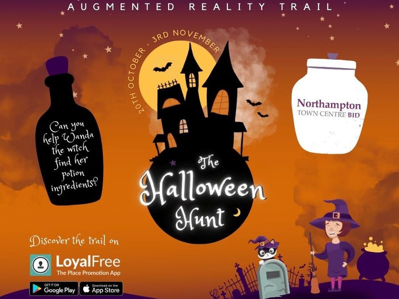 An augmented reality trail will take place in the town centre from October 20.
The free activity, accessed via an app on a smartphone, tells the story of the forgetful witch Wanda and her beloved cat Wicca.
As participants follow the trail, scanning the QR codes at each spooky location, they will be entered into a prize draw to win a prize.
Search 'Loyalty Free' in your app store.