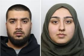 Sajad Hashimi (left), 27, has been jailed for 73 months for smuggling drugs and phones into prison using mobile phones. His wife Zerka Maranay (right), 28, has been jailed for 15 months for acting as 'book keeper and conduit' to the scheme