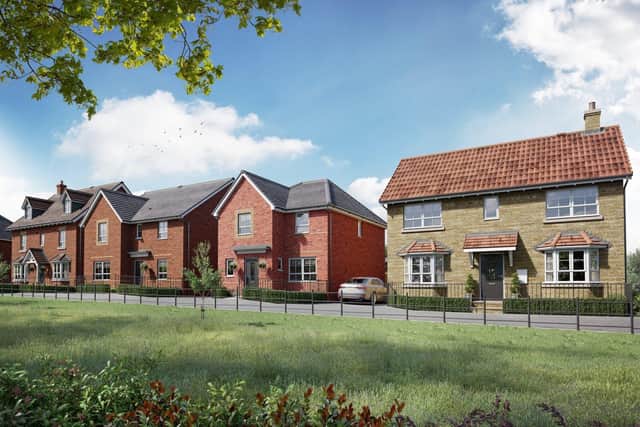 DWSM - A typical Barratt Homes street scene at Wendel View