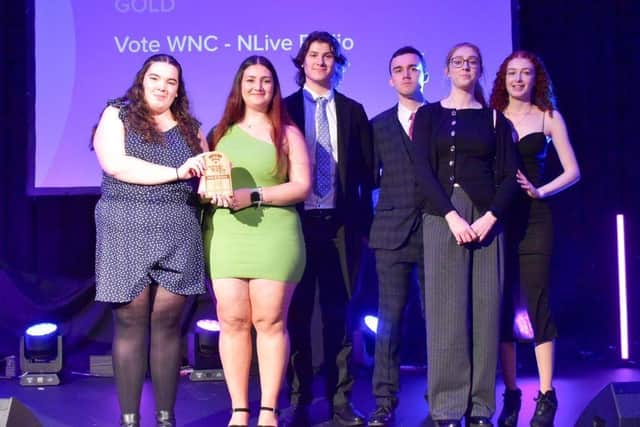The team of winning University of Northampton students.