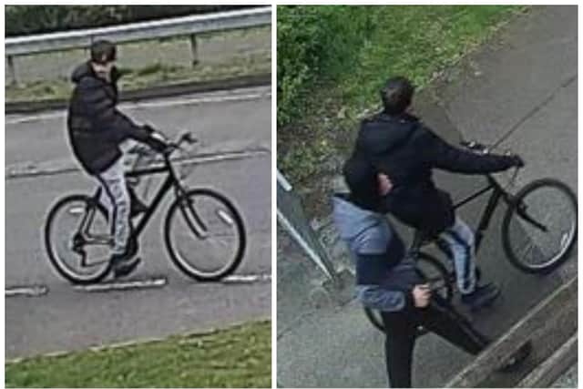 Police investigating an attempted robbery in Northampton want to identify these two males seen in the area