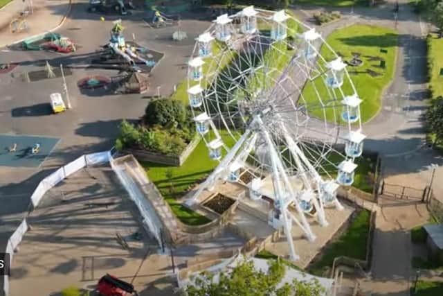 Wicksteed Park's Ferris wheel has been out of action awaiting parts/Clive Shackleton