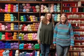 Sarah (left) and Jean (right) are in the process of moving stock from Button Boutique to Old and Quirky Antiques in Silver Street