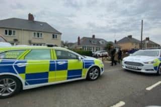Police at the scene