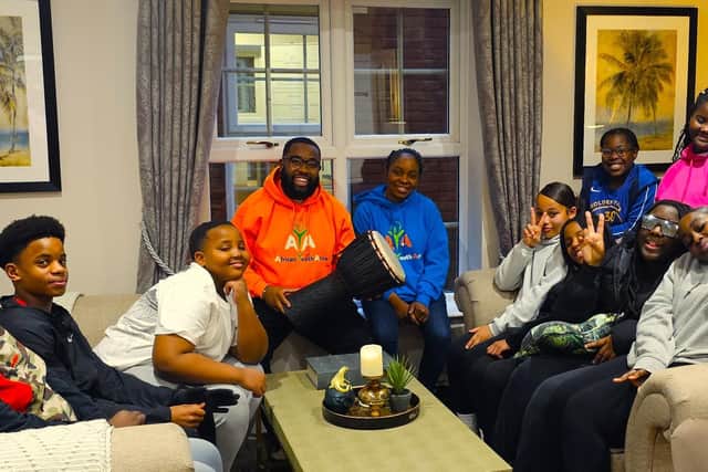 African Youth Arise at visited Elm Bank Care Home for a spectacular afternoon of music