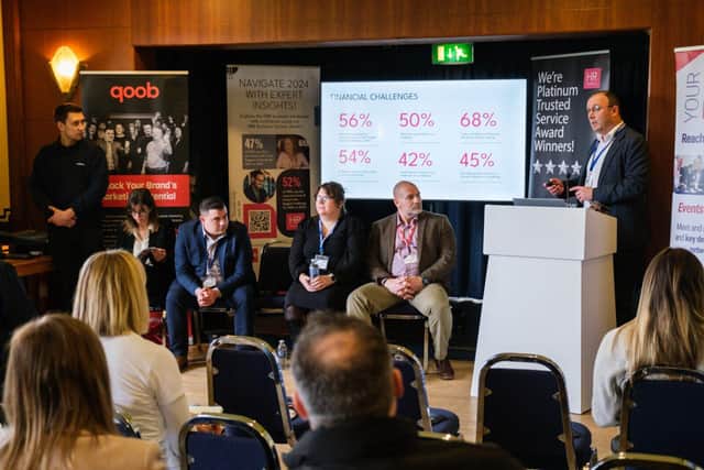 HR Solutions CEO Greg Guilford hosting a seminar at a previous Your Business Expo