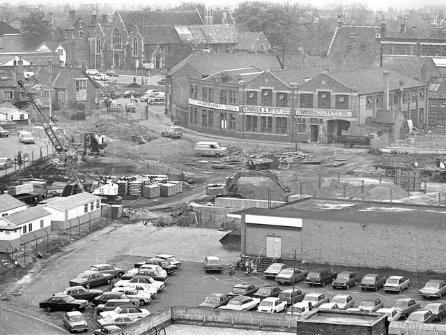 Kettering town centre in 1976