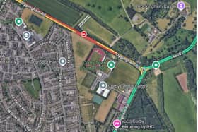 Emergency services were called to Uppingham Road Corby (A6003)/ Google