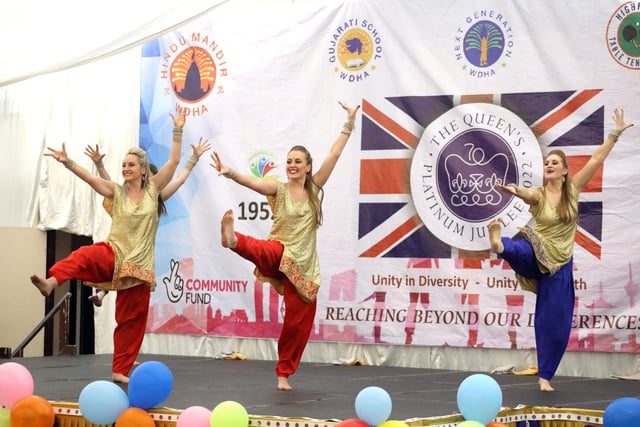 Wellingborough, Hindu Community Centre, Made WIth Many Connecting Communities Together event with the Bollywood Belles