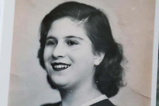 Peggy Ford as a young woman
