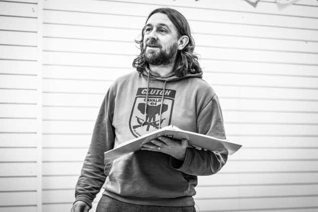 Lou in rehearsals for Bert's House