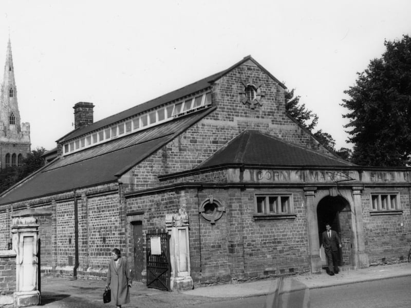 Corn Market Hall in Kettering, used by the Parish Church school as a gym.