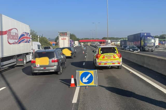 The M1 remains closed near Northampton this morning (Tuesday June 13).