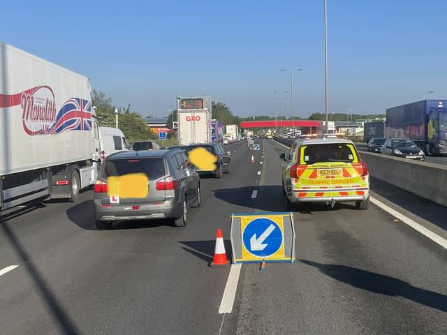 The M1 remains closed near Northampton this morning (Tuesday June 13).