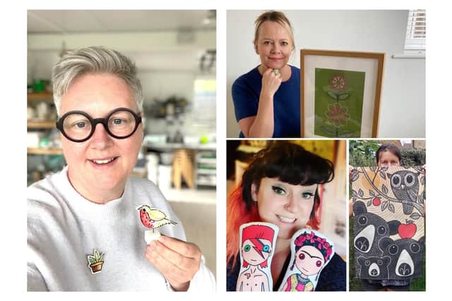 The Incredible Makers with on left, Kettering potter Louise Crookenden-Johnson