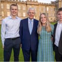 Kimbolton politics students with Sir John Major
