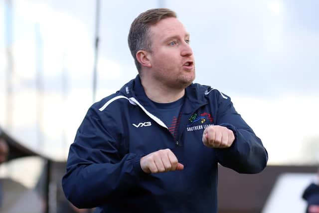 Jim Le Masurier spoke to the media after the defeat at Mickleover (Picture: Peter Short)