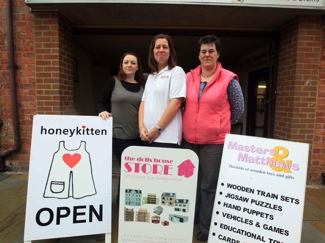 Kettering Masters & Matthews, Market Street Mews, Kettering. Karen, Keely and Sam who have all opened shops