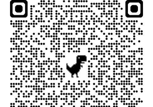 QR code for our just giving page