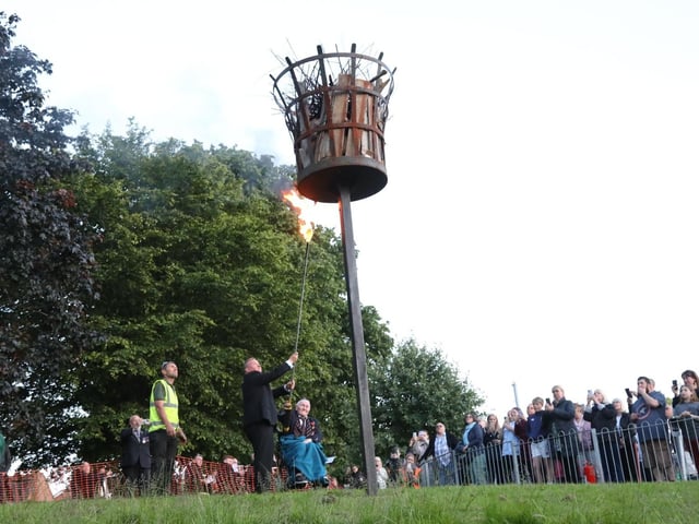 Thrapston D-Day beacon lighting:D-Day commemorations Thrapston