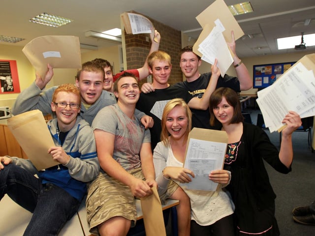 Jubilant students in 2010