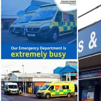 Kettering General Hospital A&E ‘extremely busy’ as long wait warning issued
