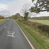 The incident happened on the A43 near Hannington, according to police