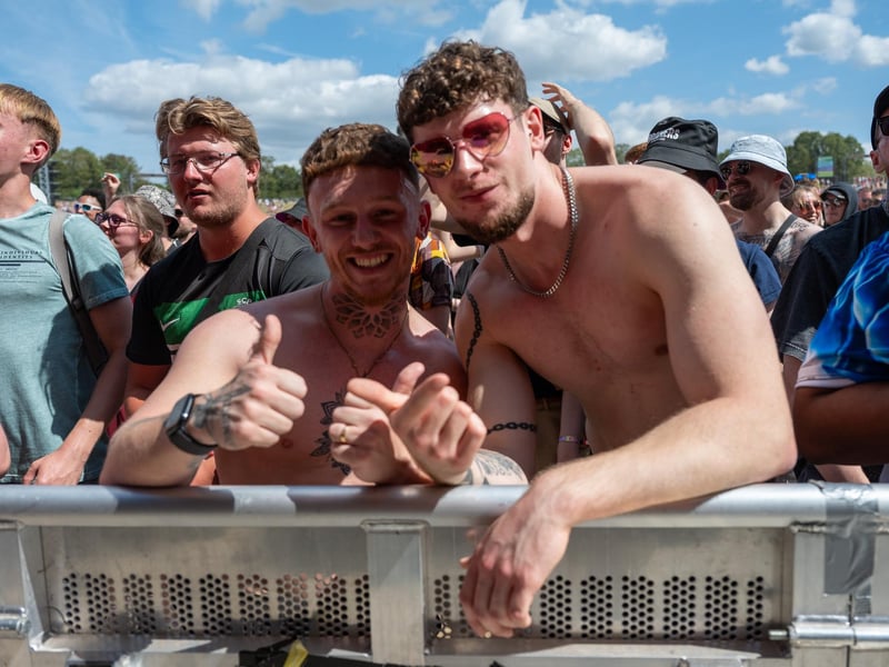 Fans watching acts perform at Tribes Unite at The National Bowl in Milton Keynes on Saturday, August 9, 2025. Photo by David Jackson.