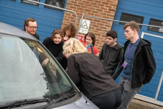 NFRS has partnered with Growth and Inclusion North Northamptonshire for a course teaching life skills to young people struggling with social isolation.