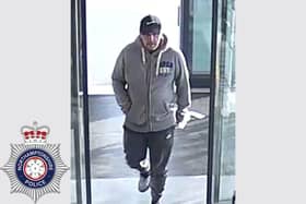 Northamptonshire Police released this CCTV image of a man they wish to speak to