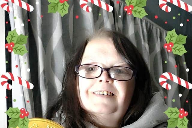Tammy loving her gifts