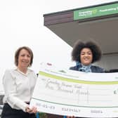 BN &amp; B&amp;DWC - SGB-34225 - Rebecca of Cransley Hospice with Olivia from DWH and Tenise of Barratt Home