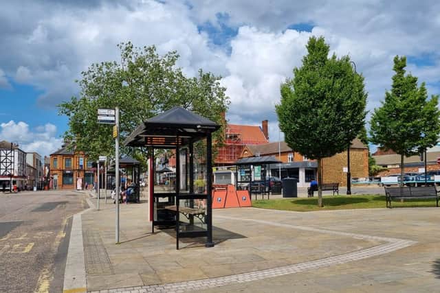 The incident took place in Kettering's Horsemarket.