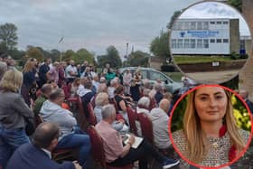 Over 70 people attended the meeting in Hall Park on Monday evening
