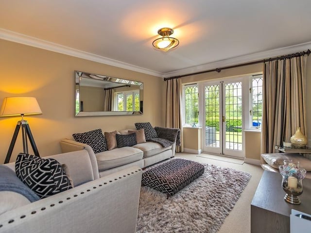 One of four large and airy reception rooms in the property