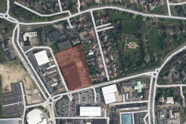 The large Co-op site in Alexandra Road