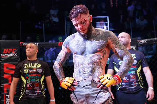 Corby's Jordan Vucenic was left devastated after his defeat to Paul Hughes at Cage Warriors 145. Pictures by Dolly Clew