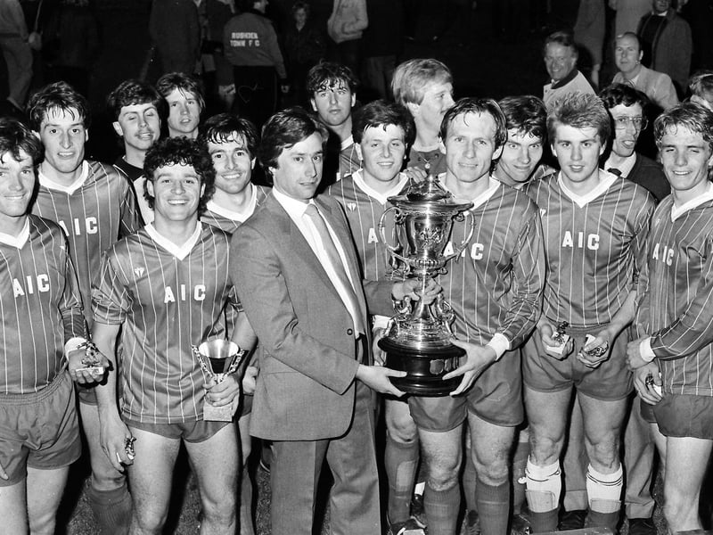 William Barrett recognised Andy Kirkup, keeper Kevin Fox and John Timlin in a photo taken in 1984