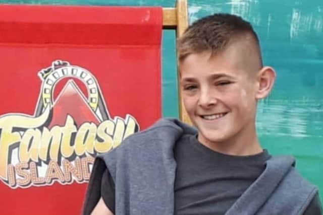 Dylan on holiday when he was 15