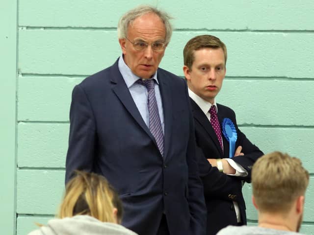 Peter Bone and Tom Pursglove at the 2017 General Election