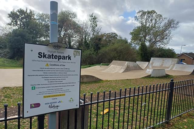 Higham Ferrers skatepark in Saffron Road was built in 2015
