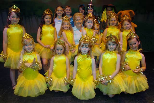 Corby Final Shape Dance at Corby's Festival Hall in 2009 May Cardwell with some of the dancers before the performance /IMG