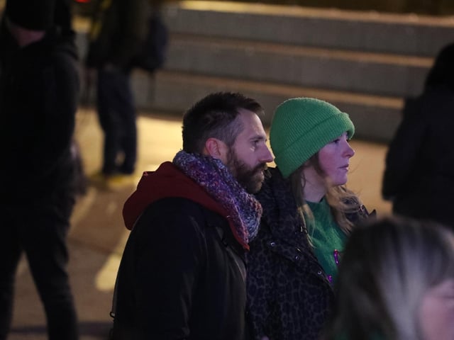 Reclaim the night march against domestic violence Kettering:women's march Kettering
