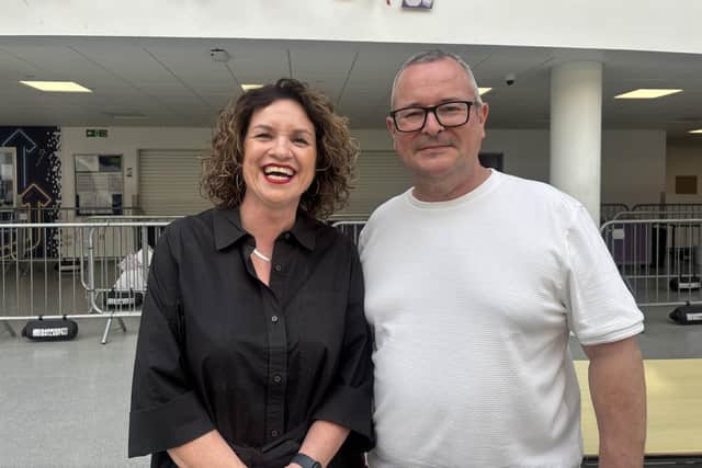 Alex with MP Lee Barron. Image: IMG