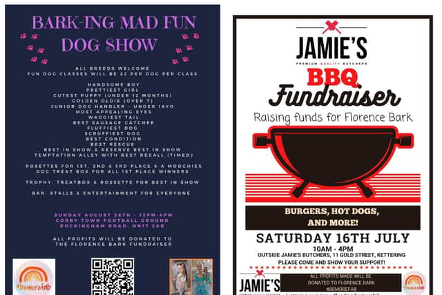 Two of the events taking place for Florence Bark