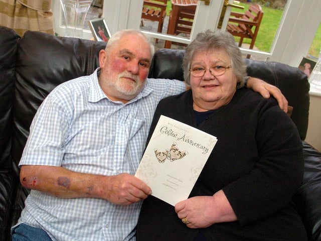 Basil and Glenys Wood, from Burton Latimer, celebrated their golden wedding anniversary in 2011