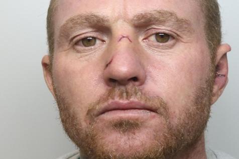 Thug Tweed was jailed after he admitted attacking a woman in Northampton, dragging her by her hair, punching her multiple times and stamping on her. The 46-year-old, of Chickerell Road, Weymouth, was sentenced to a year in prison.