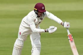 Justin Broad hit a career-best 171 as Northants piled on the runs against Derbyshire